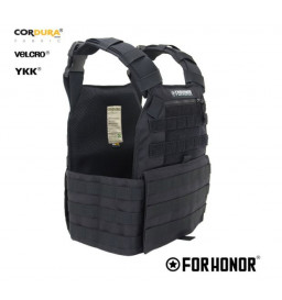 PLATE CARRIER  2P CORDURA 1000 - BLACK FORHONOR